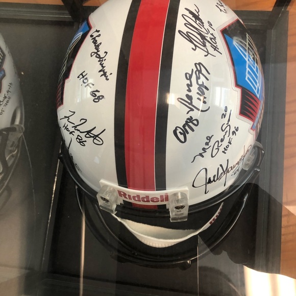 Nfl pro football hall of fame signed helmet. - Picture 2 of 4